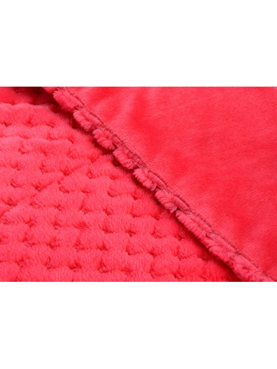 Plaid fushia damier Amadeus 170 cm