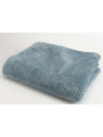 Plaid bleu canard damier Amadeus 170 cm