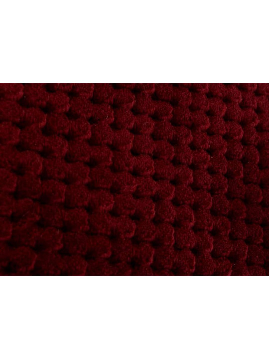 Coussin bordeaux damier par 2 