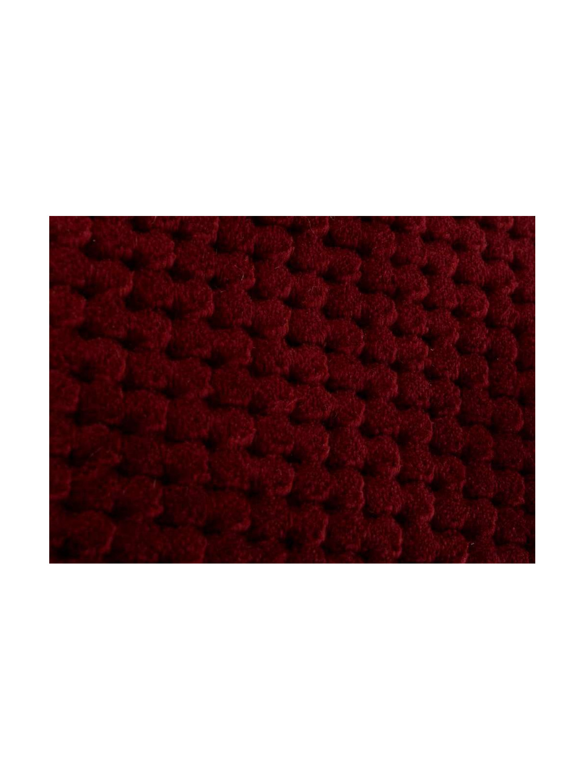 Coussin bordeaux damier par 2 