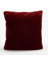 Coussin bordeaux damier par 2 