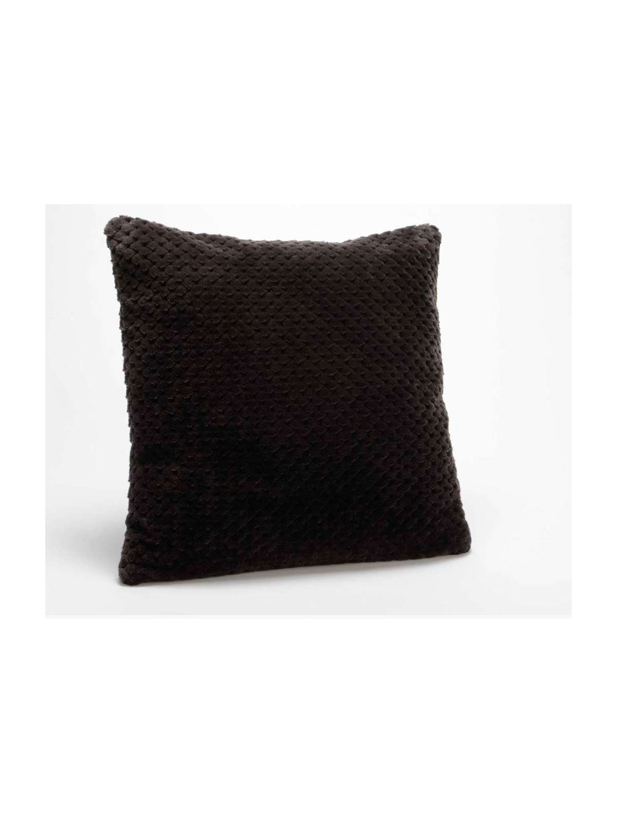 Coussin chocolat damier par 2 