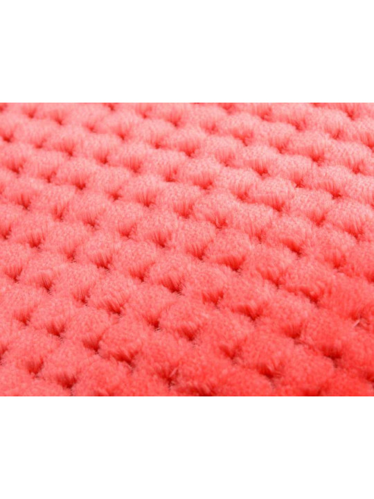Coussin corail damier par 2 