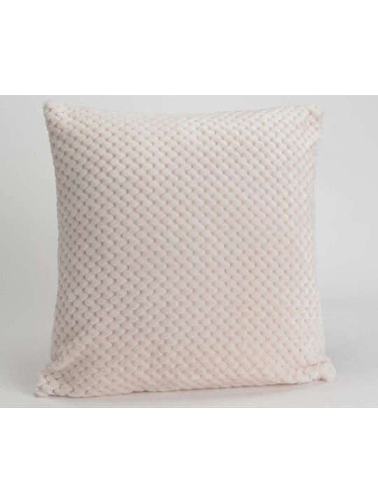 Coussin crème damier par 2 