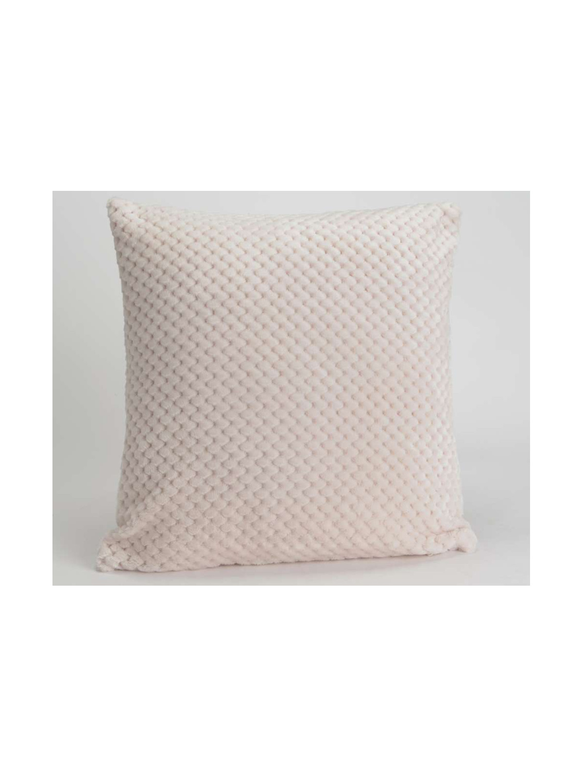 Coussin crème damier par 2 