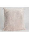 Coussin crème damier par 2 