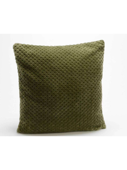 Coussin kaki damier par 2 