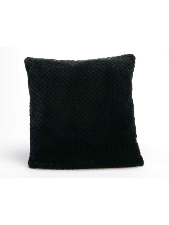 Coussin noir damier par 2 