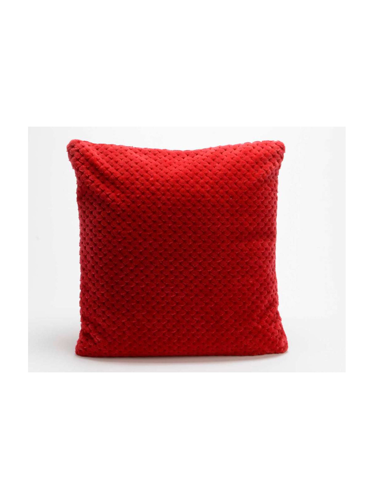Coussin rouge damier par 2 
