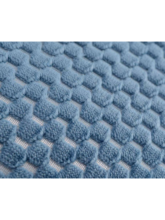 Coussin bleu damier par 2 