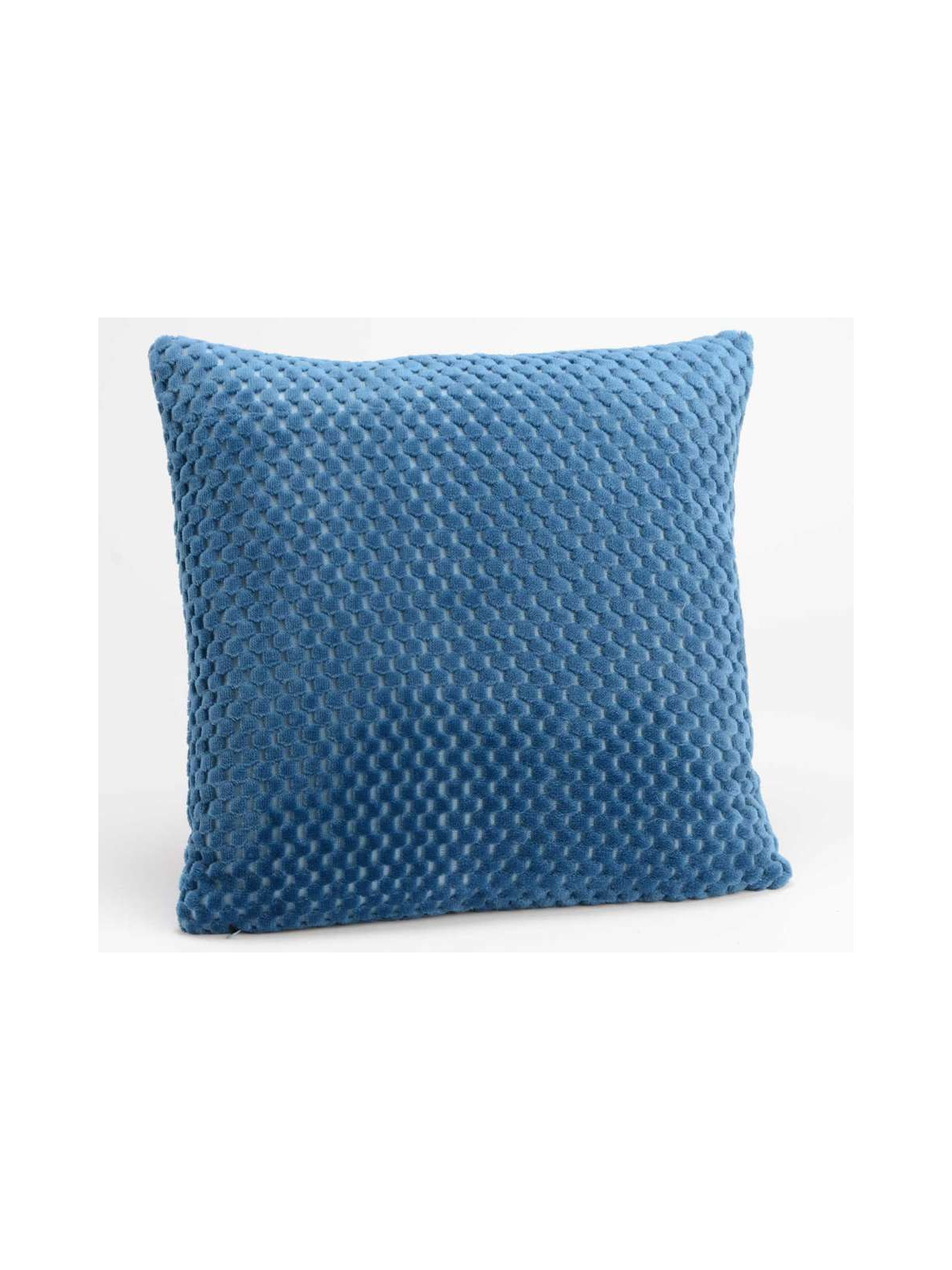 Coussin bleu damier par 2 