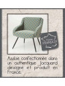 Fauteuil tapissé moderne