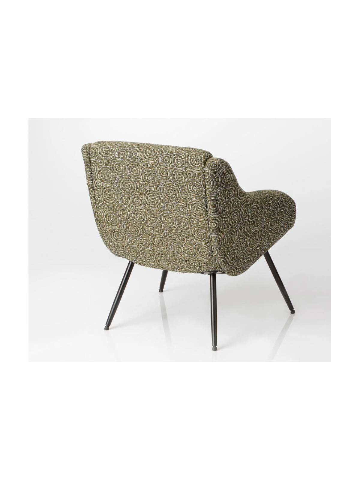 Fauteuil tapissé moderne multicolor