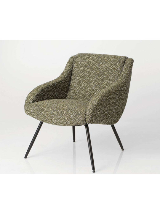 Fauteuil tapissé moderne multicolor
