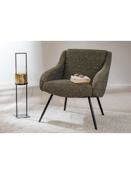 Fauteuil tapissé moderne multicolor