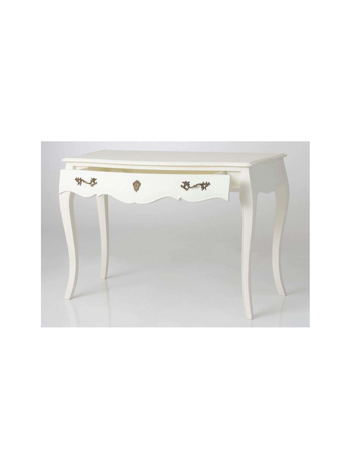 Bureau blanc cassé baroque Amadeus