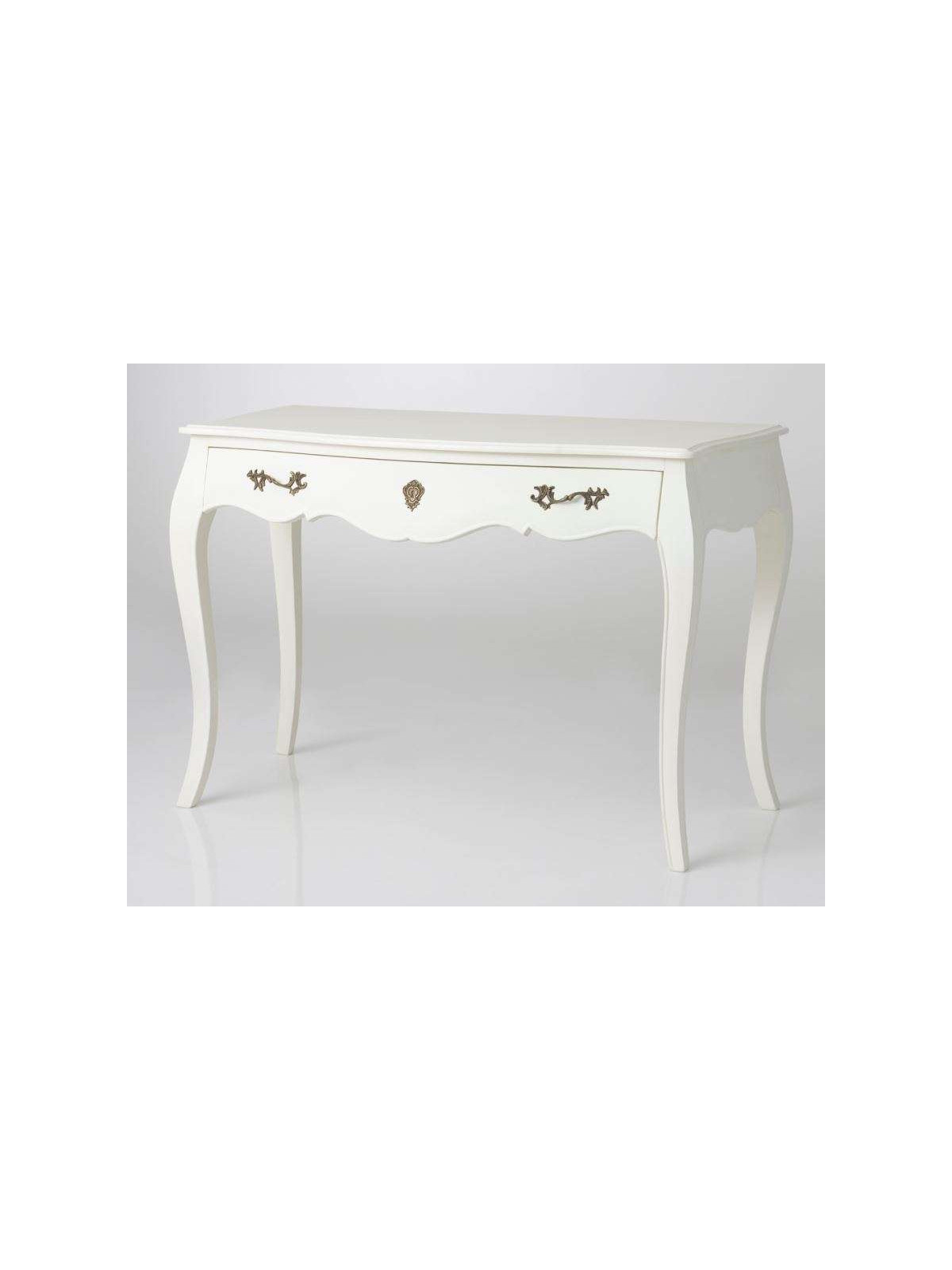 Bureau blanc cassé baroque Amadeus