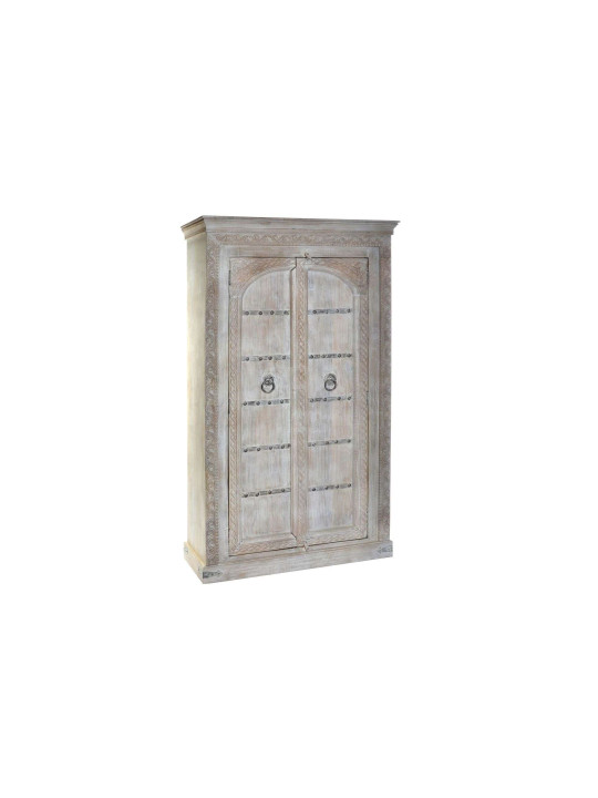 Armoire sculptée orientale blanchie