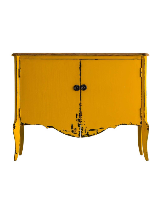 Buffet jaune vieilli baroque