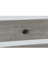 Commode contemporaine blanche tiroirs cendrés