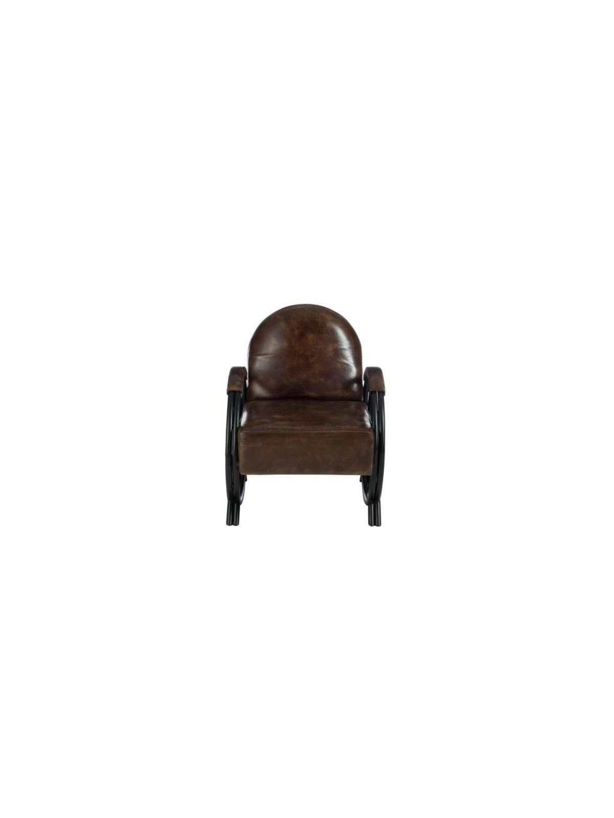 Fauteuil cuir colonial Jolipa