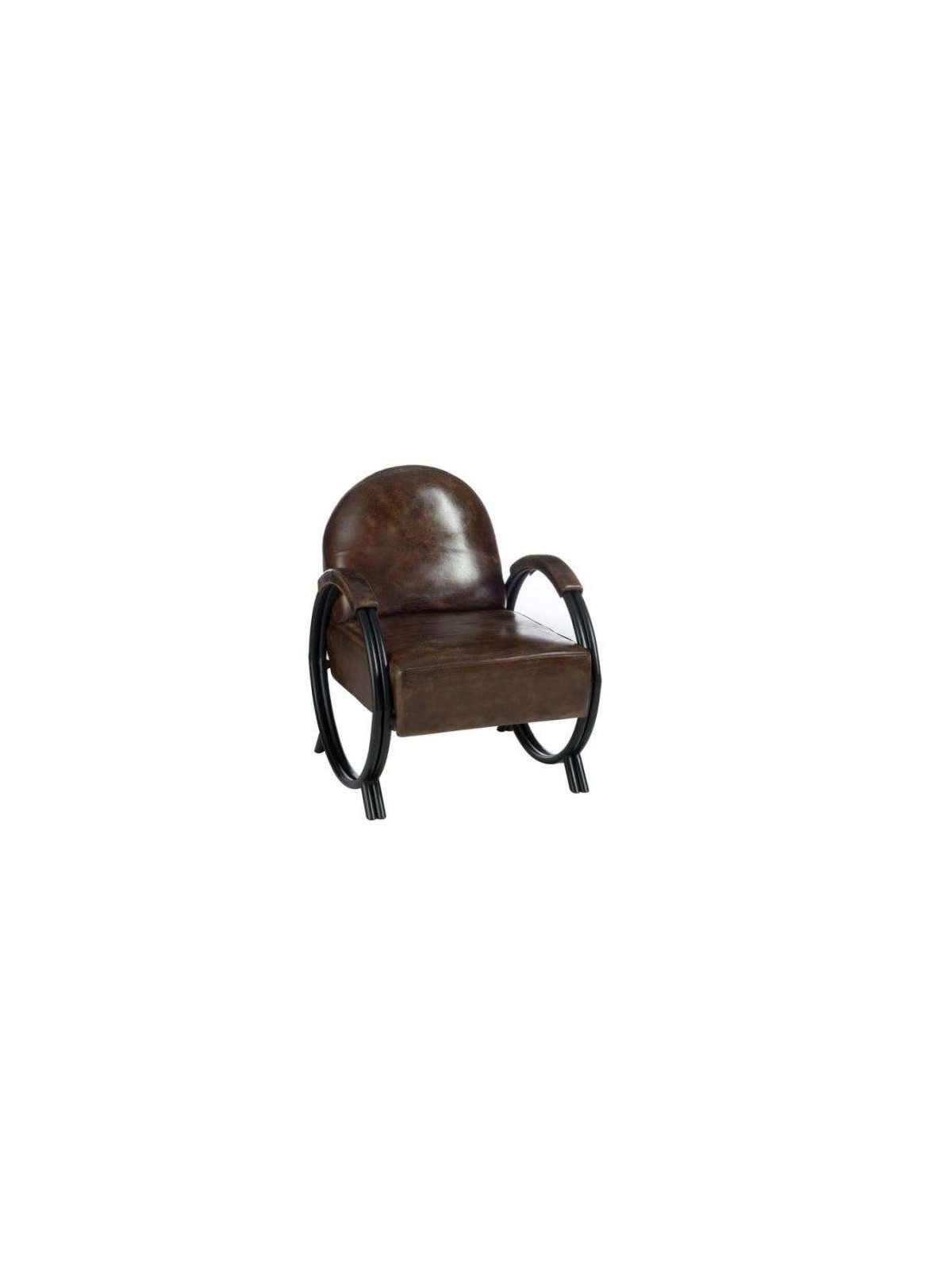 Fauteuil cuir colonial Jolipa