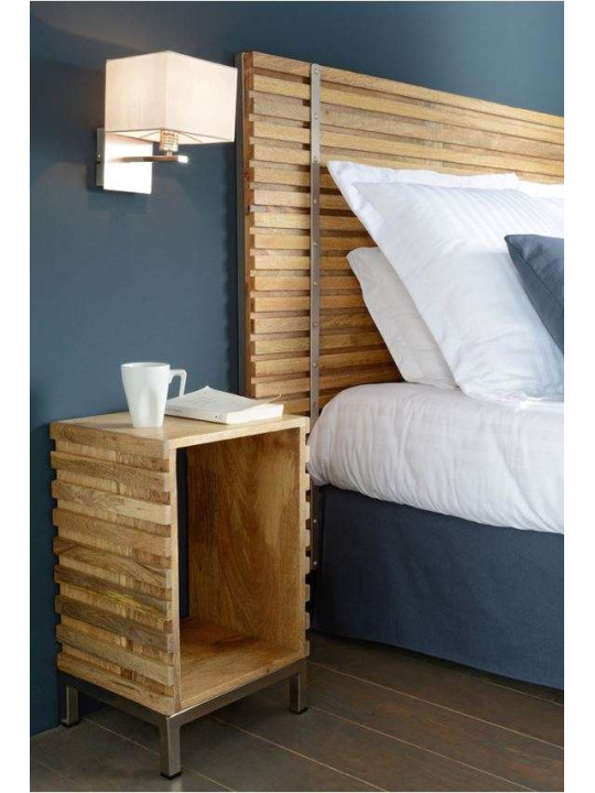 Chevet bois avec niche contemporain