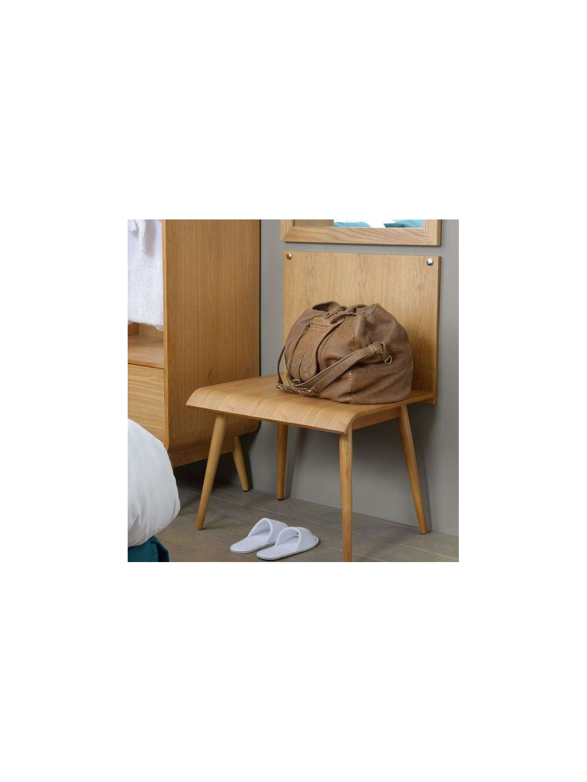 Porte bagages contemporain en frêne