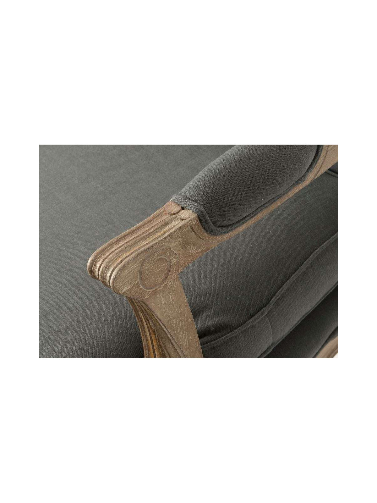 Fauteuil bergère gris Amadeus