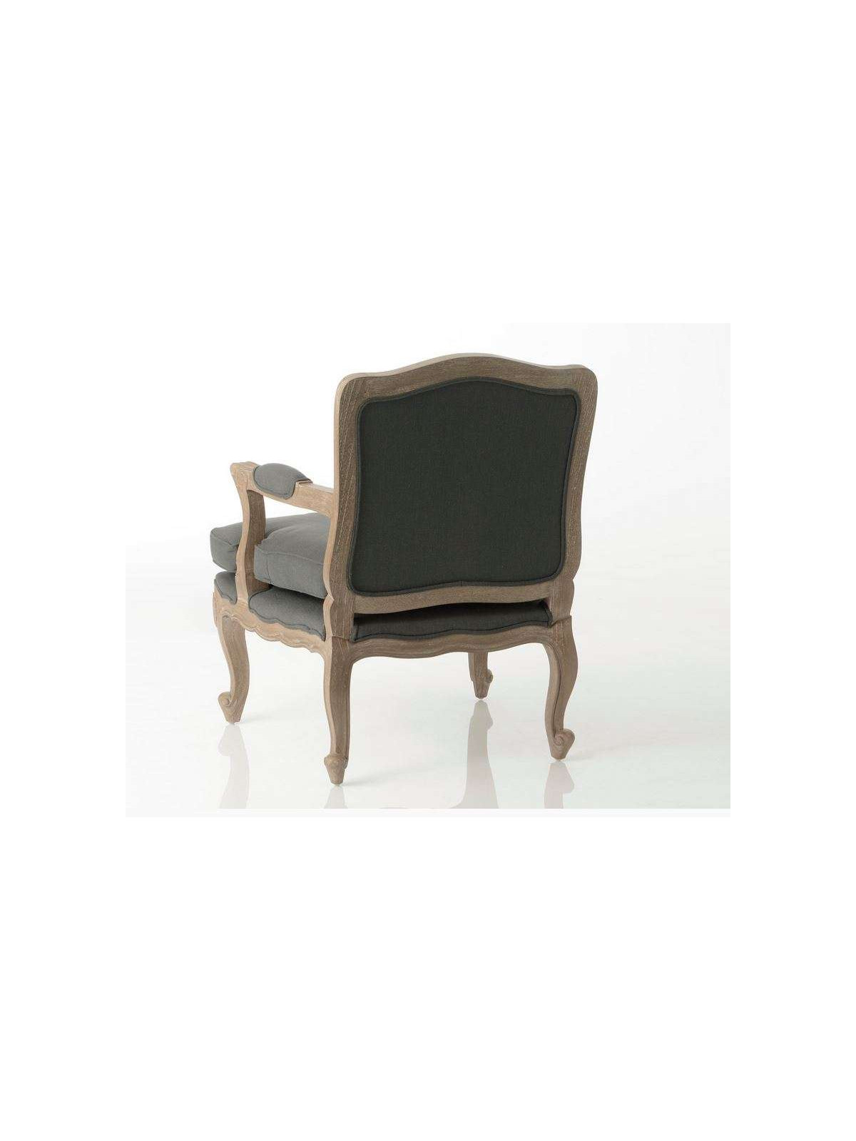 Fauteuil bergère gris Amadeus