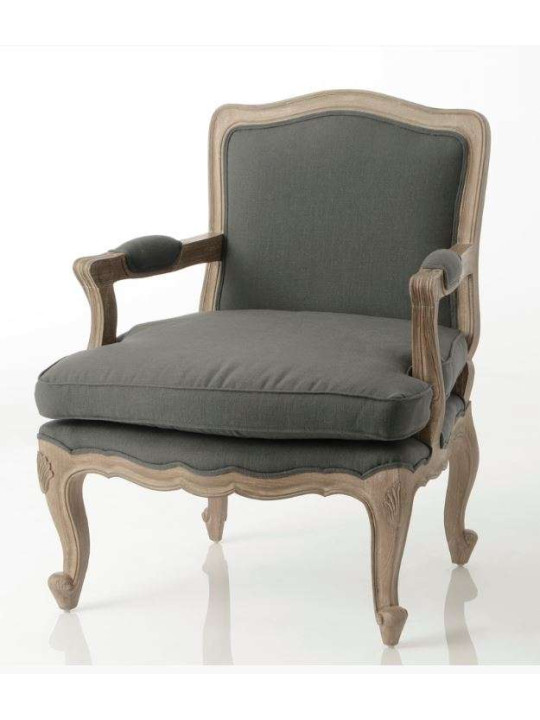 Fauteuil bergère gris Amadeus Fauteuil bergère gris Amadeus