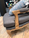 Fauteuil bergère gris Amadeus Fauteuil bergère gris Amadeus