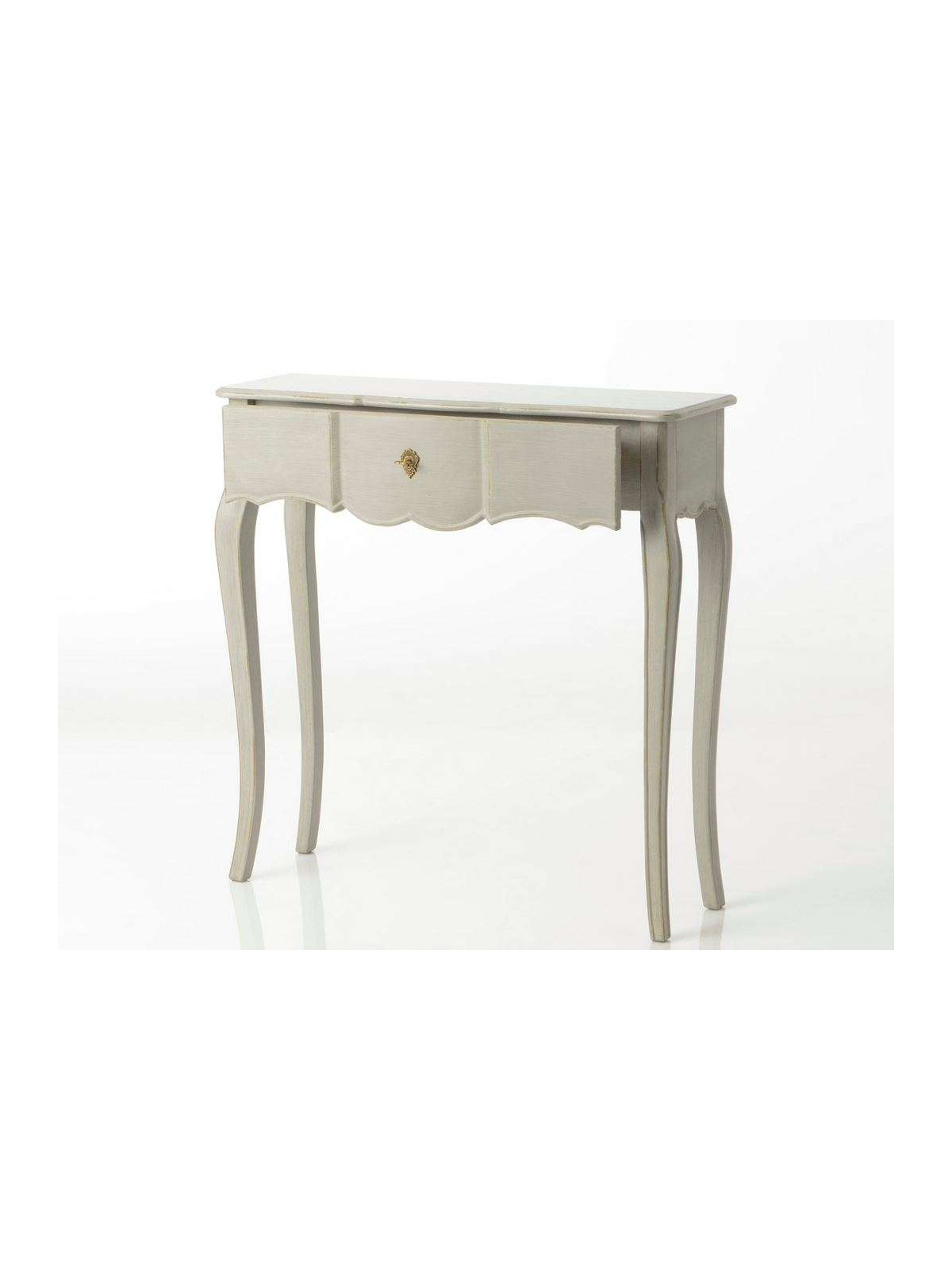 Console galbée lin romantique 80 cm  Arbalète