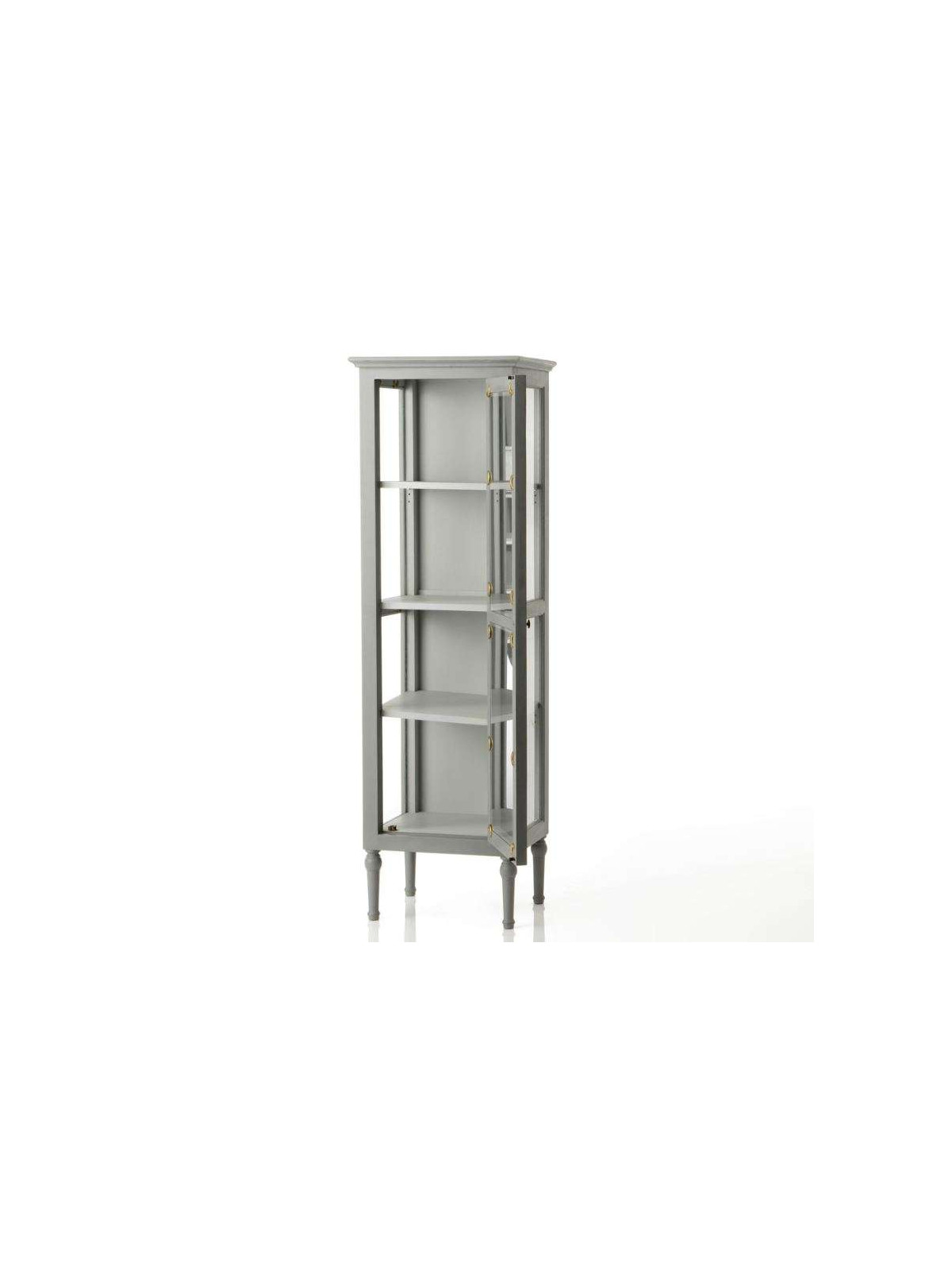 Meuble vitrine gris Adèle