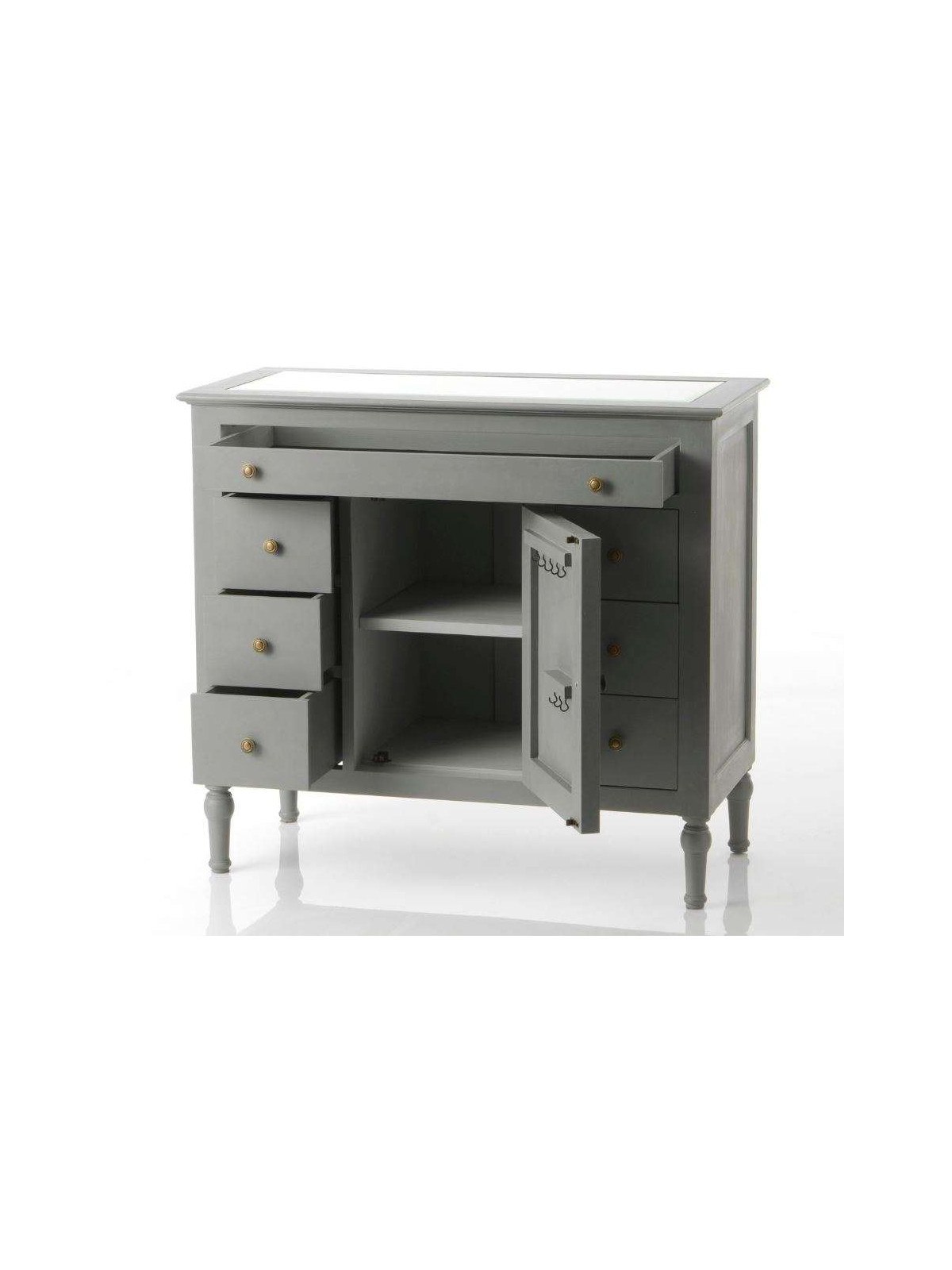 Meuble bijoux gris Adèle