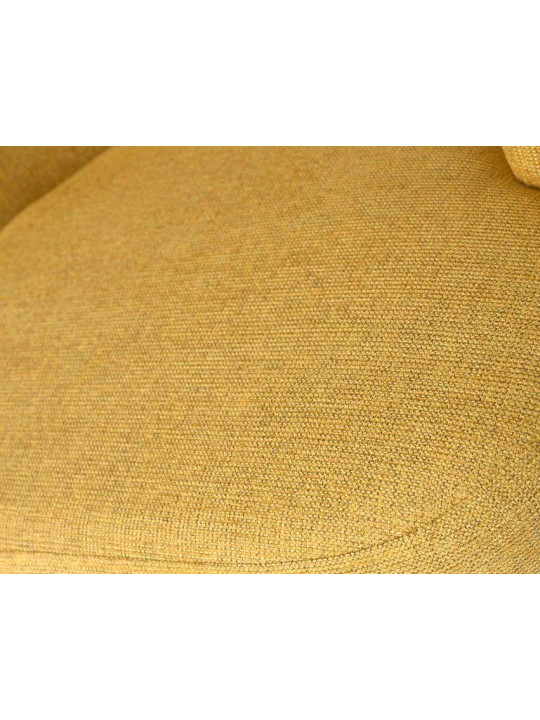 Fauteuil chauffeuse moutarde chiné