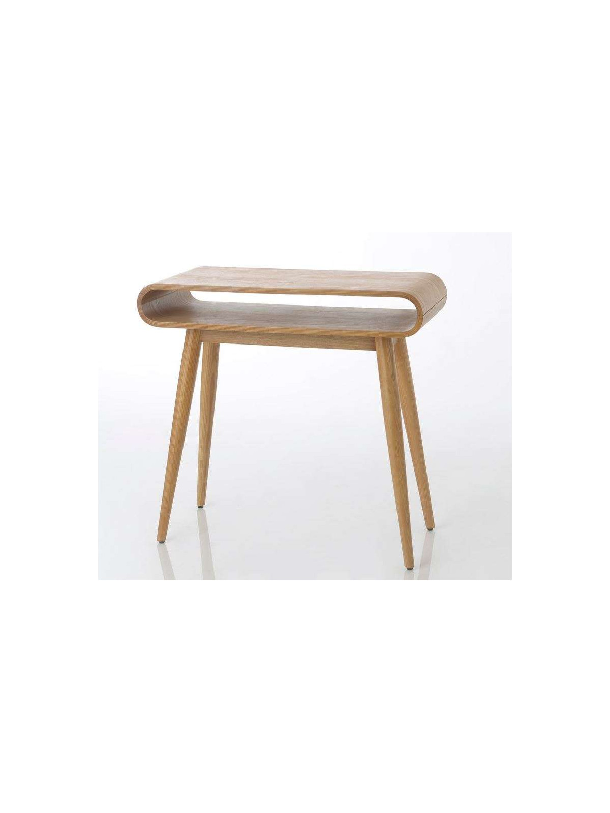 Petit bureau arrondi bois moderne