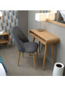 Petit bureau arrondi bois moderne
