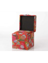 Pouf coffre capitonné coloré tropical Pouf coffre capitonné coloré tropical