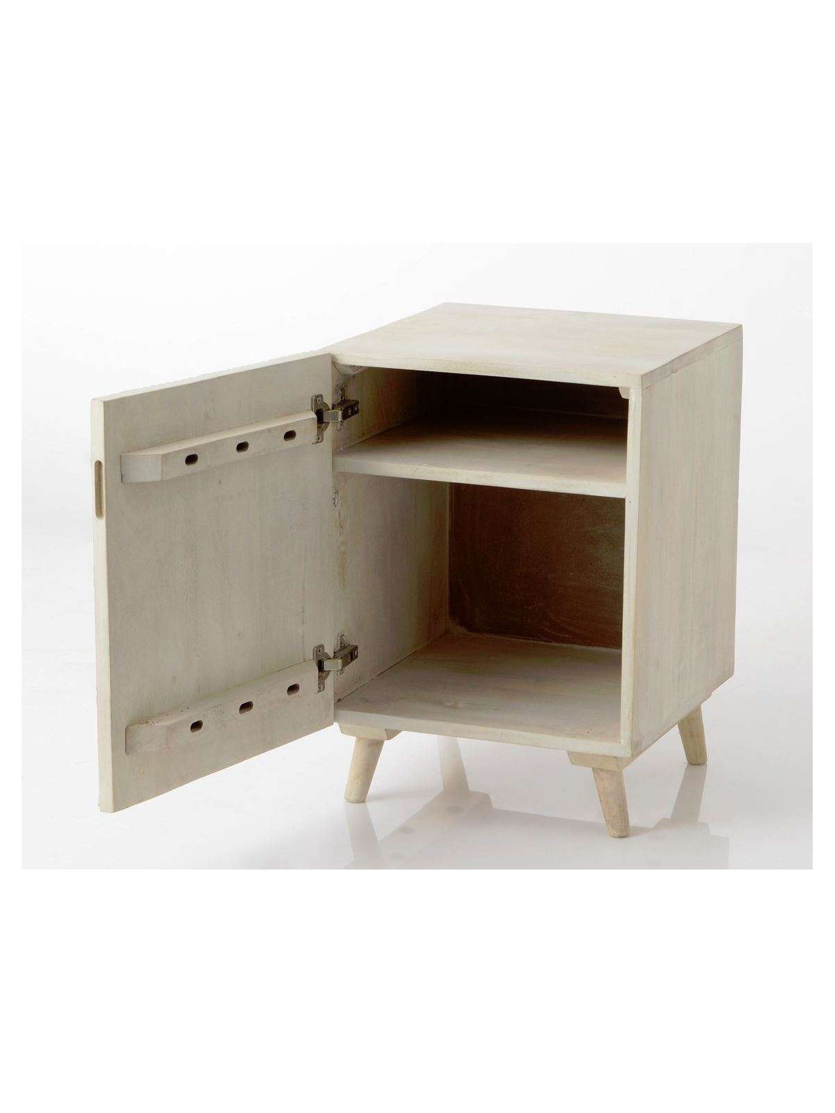 Table de nuit scandinave décorée Bertil