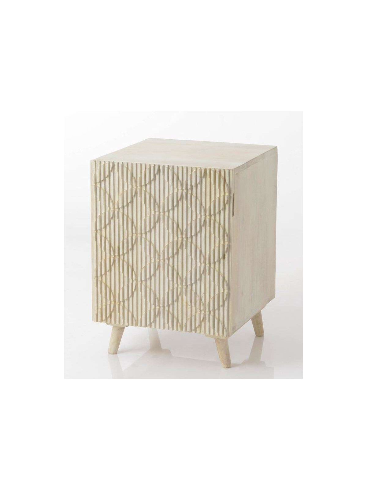 Table de nuit scandinave décorée Bertil