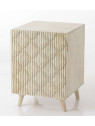 Table de nuit scandinave décorée Bertil