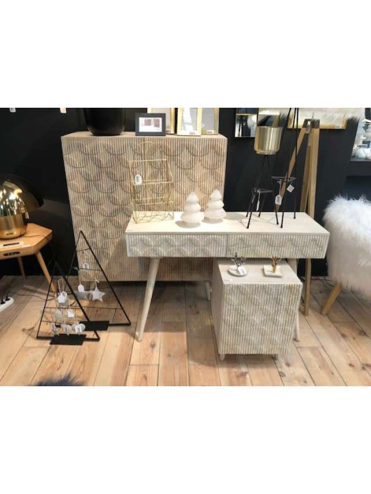 Table de nuit scandinave décorée Bertil