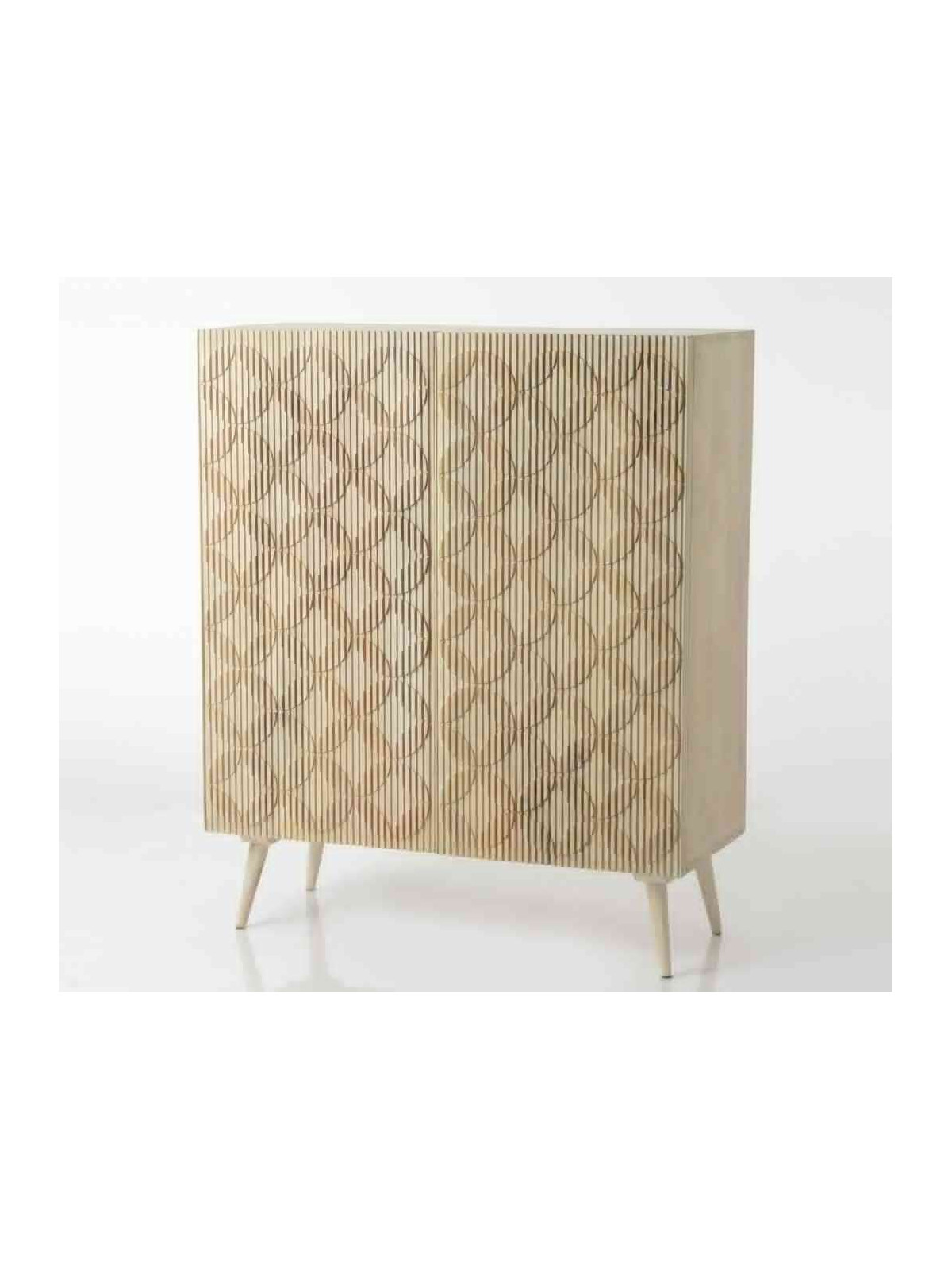 Buffet haut scandinave en bois Bertil