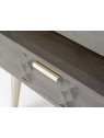 Table de nuit grise moderne relief