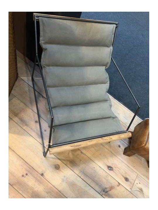 Fauteuil kaki industriel
