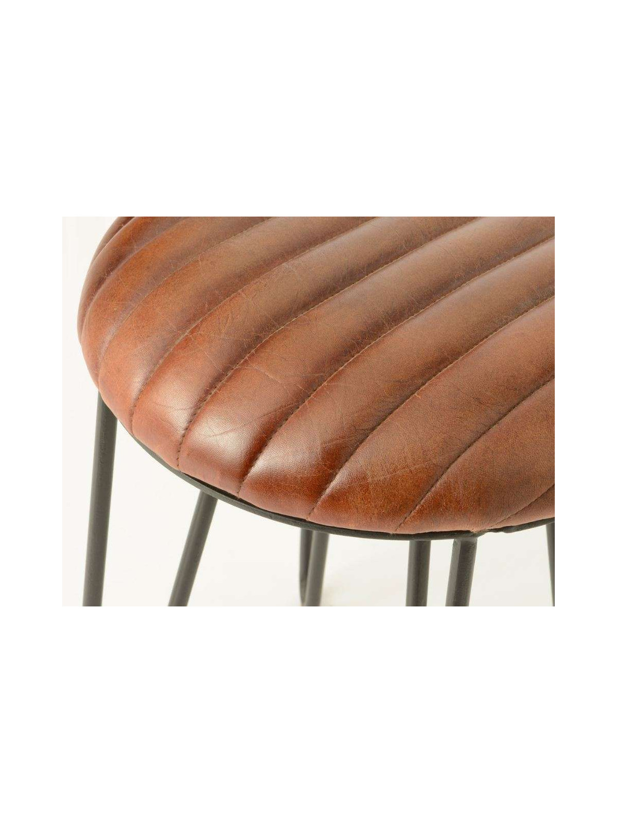 Tabouret cuir vintage Amadeus