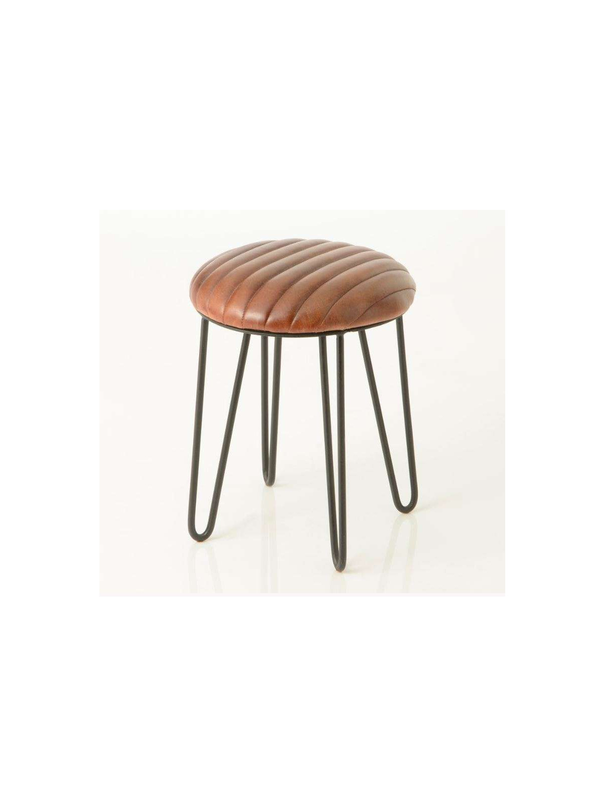 Tabouret cuir vintage Amadeus