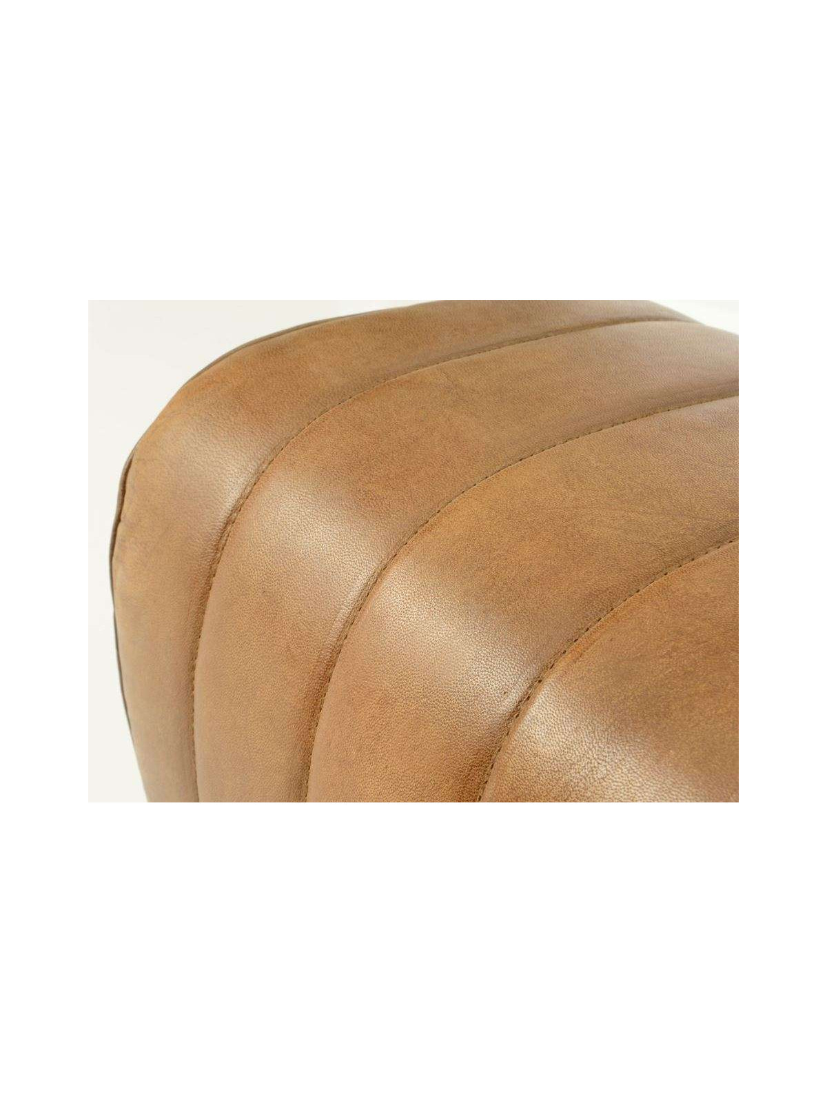 Tabouret de cheval cuir vintage Amadeus