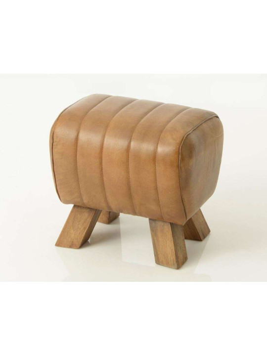 Tabouret de cheval cuir vintage Amadeus